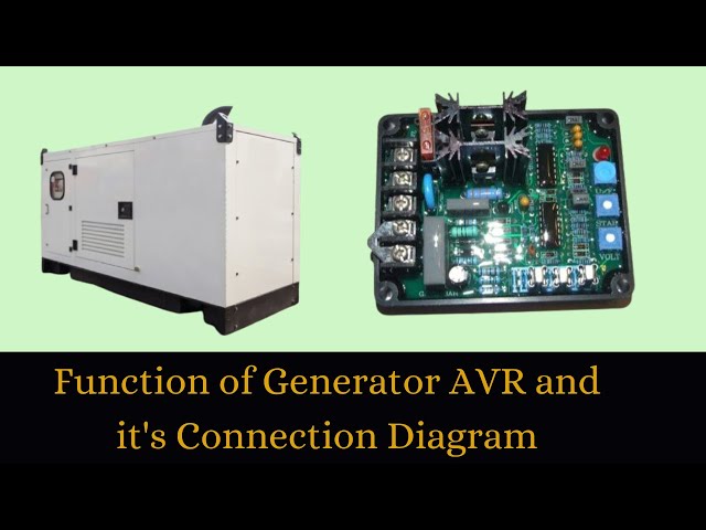 Function of AVR in Generator | Connection Diagram of AVR