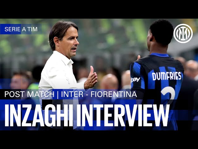 INTER 4-0 FIORENTINA | INZAGHI INTERVIEW 🎙️⚫🔵