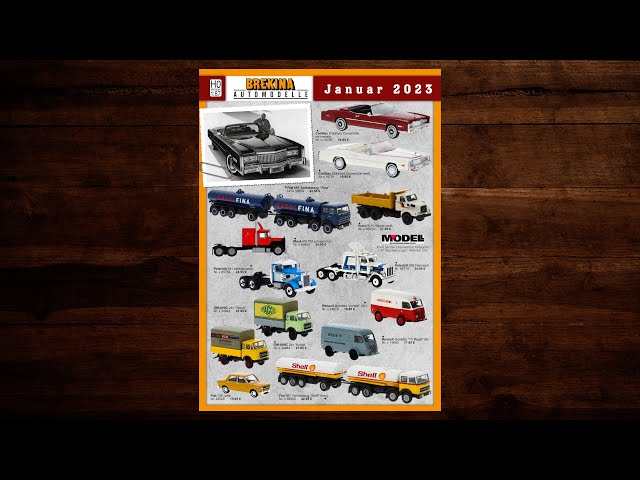 Brekina Automodelle Januar 2023 – Modellbahn, Modelleisenbahn, Katalog, Prospekt