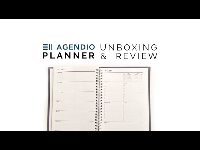 agendio planner unboxing + review 💜
