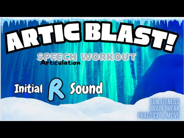 Artic Blast! Speech Articulation Workout! Initial R Sound | Brain Break | Fun Fitness for Kids