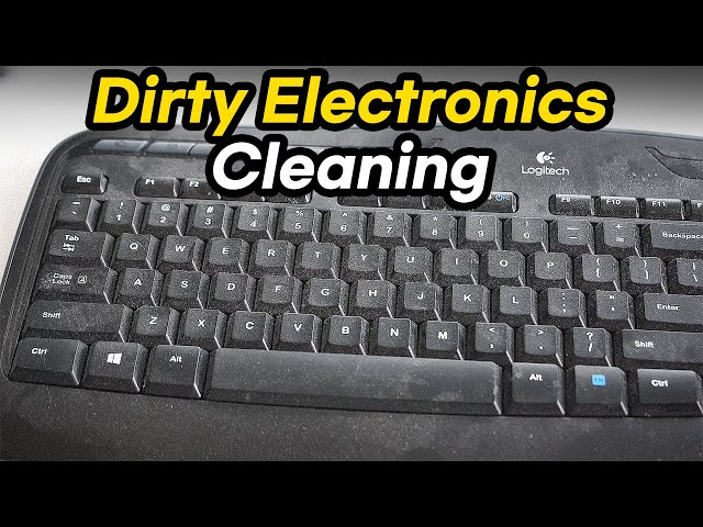 Dirty Keyboard, Printer, Laptop Cleaning (Satisfying Cleaning Video)