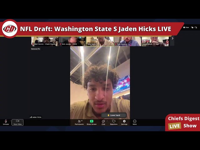 Chiefs Fourth Round Draft Pick Washington State S Jaden Hicks Press Conference