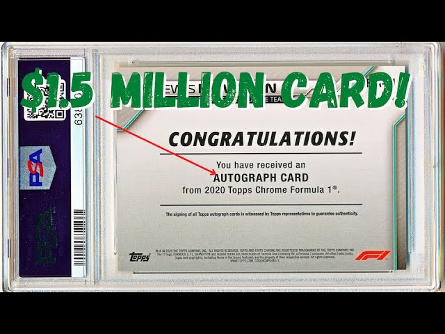 Most Expensive Topps F1 Card to date!