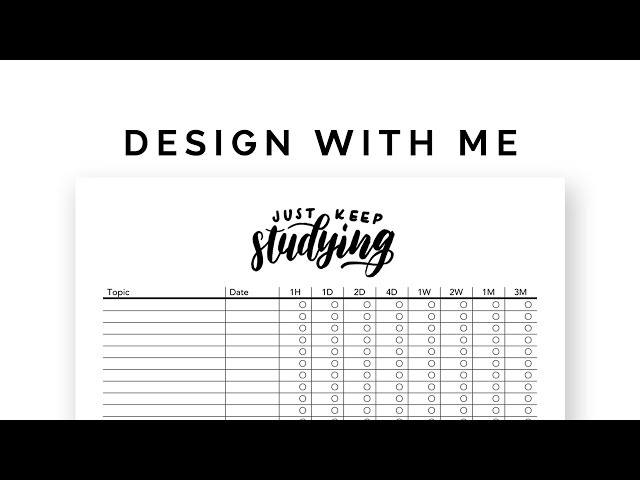 design with me ⭐ how i make printable study planners