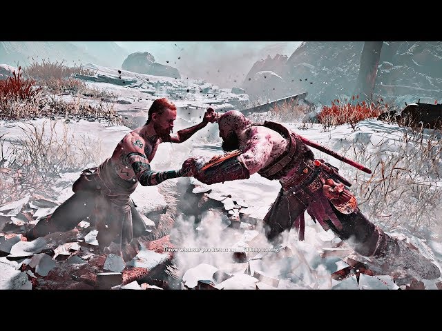 God of War - Kratos Fighting "The Stranger"