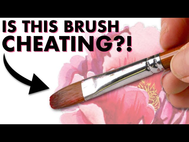This brush makes painting flowers so easy it's almost cheating.