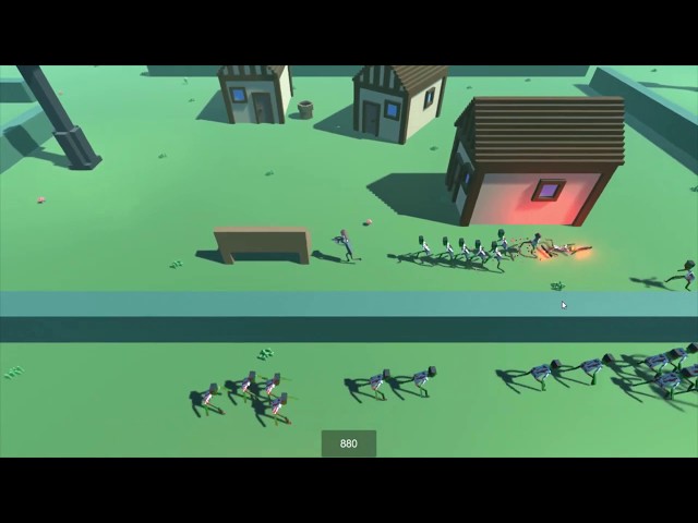 Voxel Zombie Survival - Unity3D Test Project Gameplay