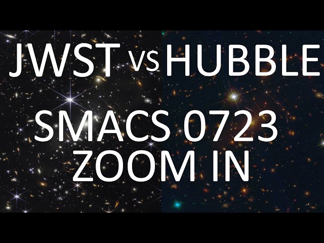 JWST vs HUBBLE - SMACS 0723 Deep Field Comparison Zoom In | First Colour Image from Webb!