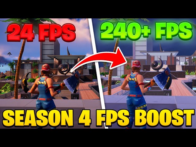 How To STOP FPS Drops & Lag in Fortnite! (FPS BOOST!) - Fortnite Chapter 4 Season 4