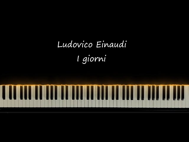 I giorni - Ludovico Einaudi (piano cover) #pianocover #einaudi
