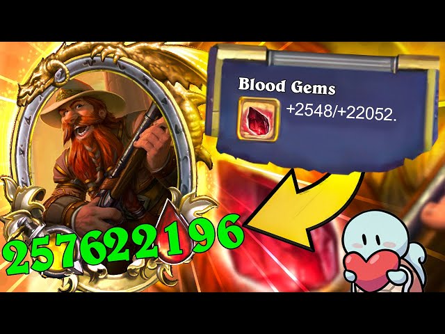 22K stats from Blood Gems! | Hearthstone Battlegrounds