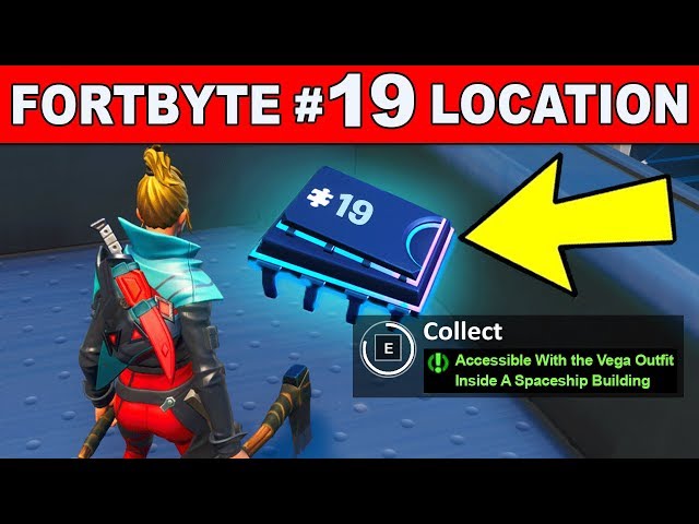 ACCESSIBLE WITH THE VEGA OUTFIT INSIDE A SPACESHIP BUILDING - Fortnite Fortbyte #19 Location Guide