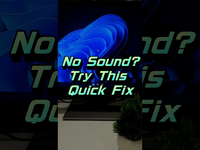 No Sound? Try This Quick Fix 💻 #youtubeshorts #shortsvideo #shorts