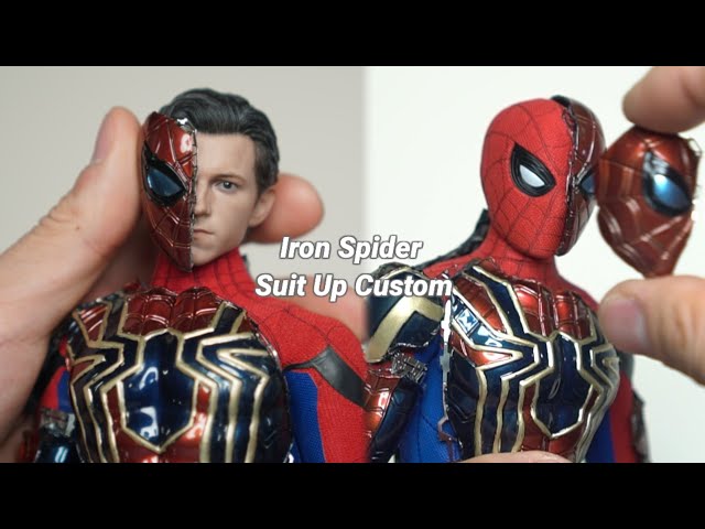 [Hot Toys × Hasbro] Iron Spider Suit Up Hatch Open Custom 핫토이×하스브로 아이언스파이더 슈트업 해치오픈 커스텀