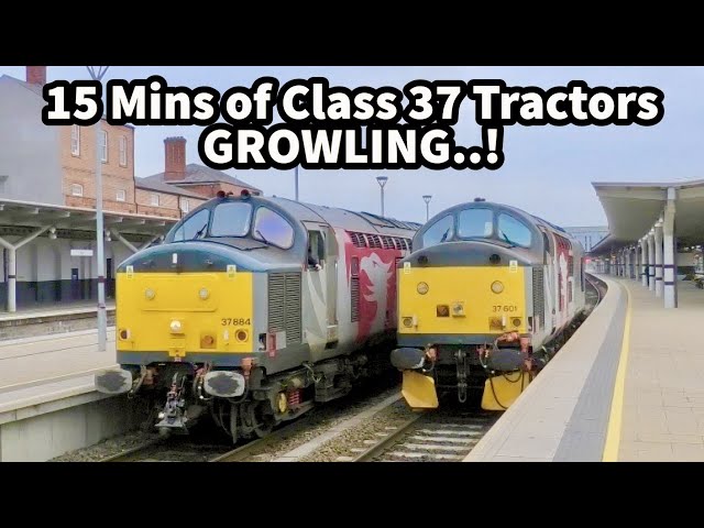 15 Mins of MIGHTY Class 37's GROWLING around the UK Rail Network..!