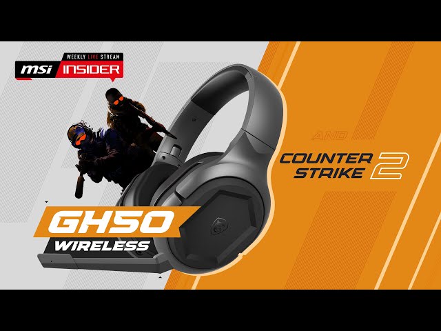 Great audio, no strings attached. MSI IMMERSE GH50 Wireless Gaming Headset