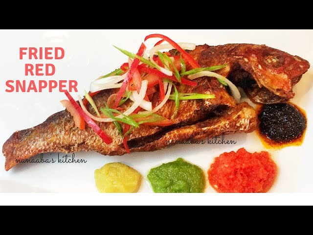 FRIED RED SNAPPER✔