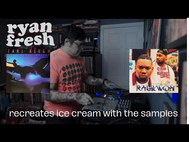DJ recreates Raekwon's "Ice Cream" with original samples & a loop pedal