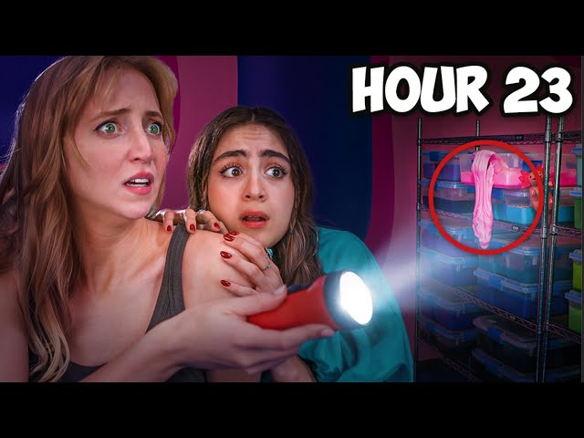 We Survived 24 Hours in a Slime Factory!