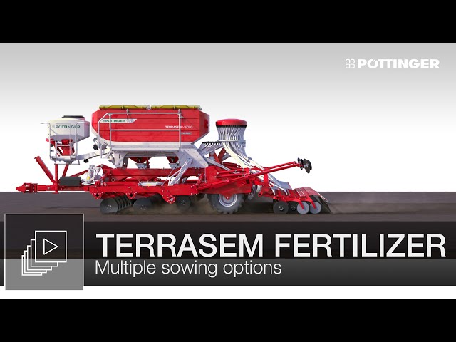 Multiple sowing options with TERRASEM FERTILIZER universal seed drill technology | PÖTTINGER