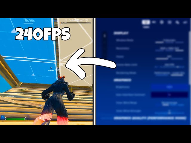 BEST SETTINGS For LOW END PC Fortnite Chapter 5 🔧 (HUGE FPS BOOST  & LOWER LATENCY )