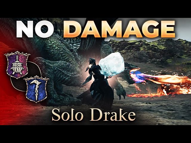 Dragon's Dogma 2 the hardest way to solo a drake | no damage | trickster sorcerer