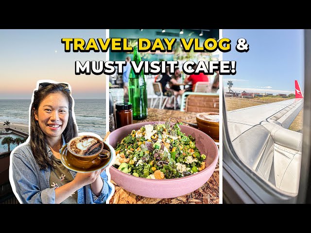 TRAVEL DAY VLOG  Must Visit Gold Coast Cafe & Flying to Sydney | Vlogmas 2022 Christmas Vlog