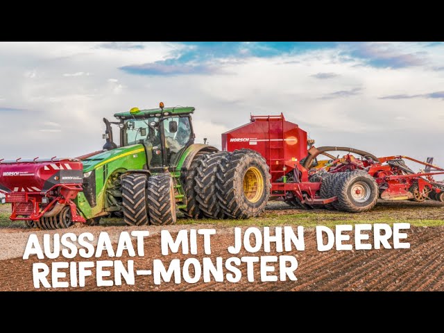 Biggest JOHN DEERE tractors in Action | John Deere 8R & 7R and Claas Xerion 4000