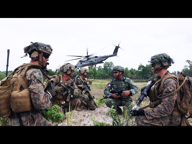 Balikatan 24 | US, Philippine Marines conduct Airfield Security Training