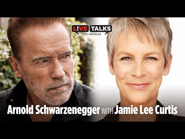 Arnold Schwarzenegger in conversation with Jamie Lee Curtis at Live Talks Los Angeles