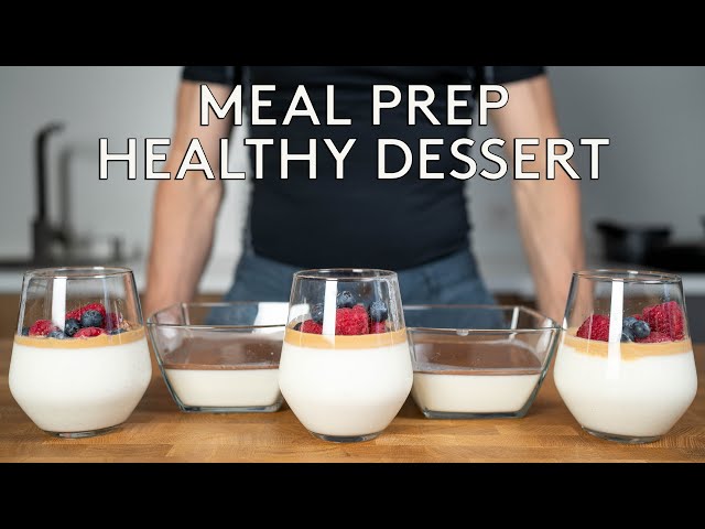 Meal Prep Healthy Italian Dessert for the whole Week (Panna Cotta)