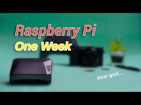 Raspberry Pi Desktop Replacement - One Week - Yes...this was edited with the Pi