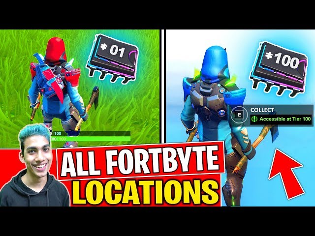 *NEW* ALL FORTBYTE LOCATIONS (1-100) FORTBYTES FORTNITE SEASON 9! - Fortbyte Challenges (PART 3)