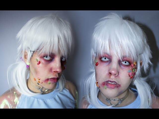 Candy Zombie Makeup Tutorial for Halloween