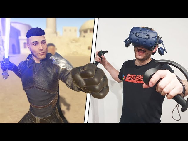 fighting in vr with full body tracking (epic)