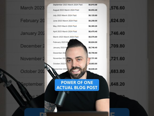 1 blog article = $5k/month?