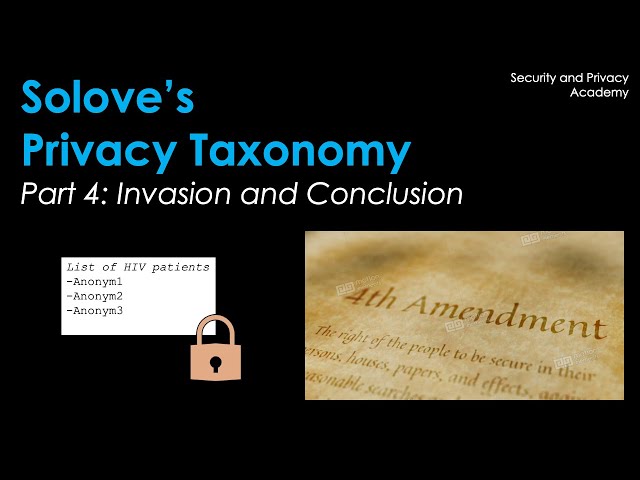 Solove's Privacy Taxonomy. Part 4: Invasion and Conclusion