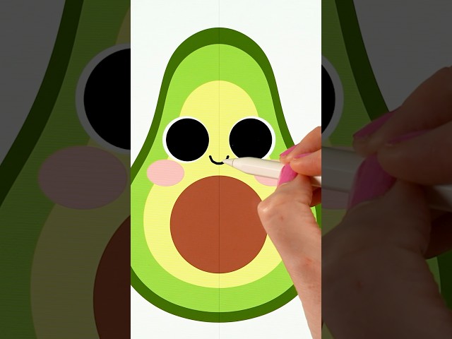 Adorable Avocado Art On Ipad! 🥑✨ #howtodraw #procreate