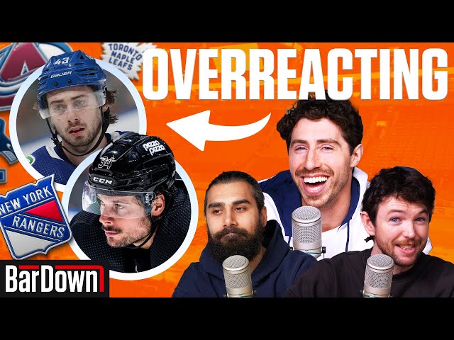 OVERREACTING TO EVERY NHL 1ST ROUND SERIES SO FAR | BarDown Podcast