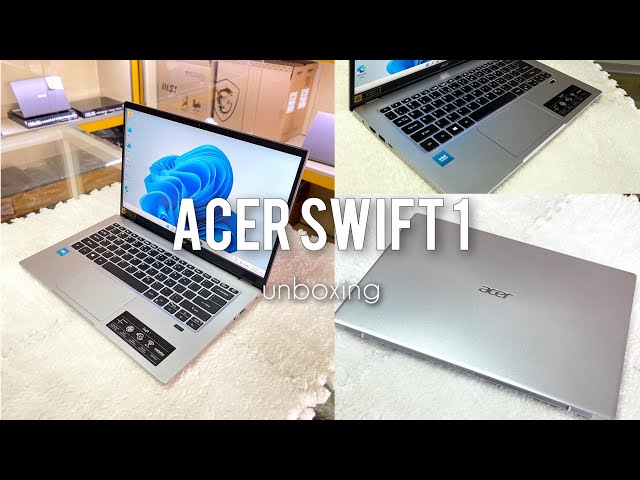 Stylish Budget Laptop for Students | ACER SWIFT 1 Unboxing + Setting Up | HSC unboxing