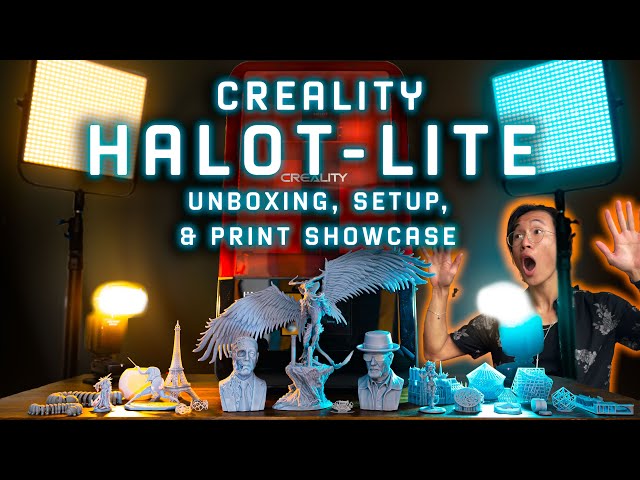 Creality HALOT-LITE - Unboxing and Print Showcase