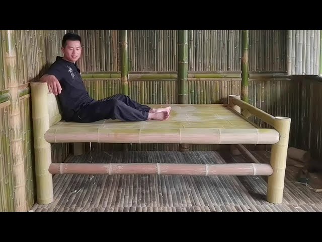 Build a water bamboo house in 60 days - 10/Make yourself a bed【Water Dweller】