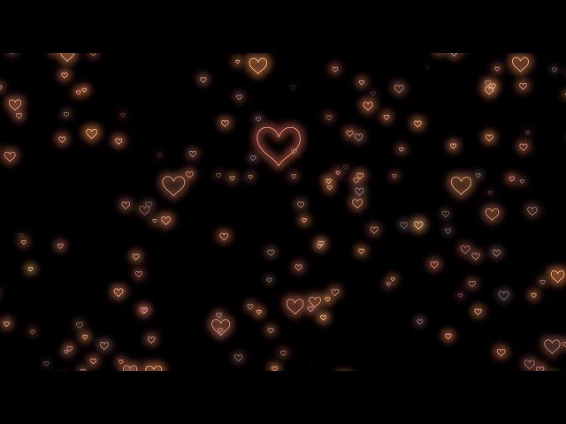 Walnut🤎Neon Light Hearts Flying Heart Background Video Loop | Animated Background | Wallpaper Heart