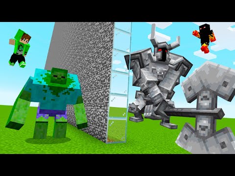 Batalha de Mobs no Minecraft