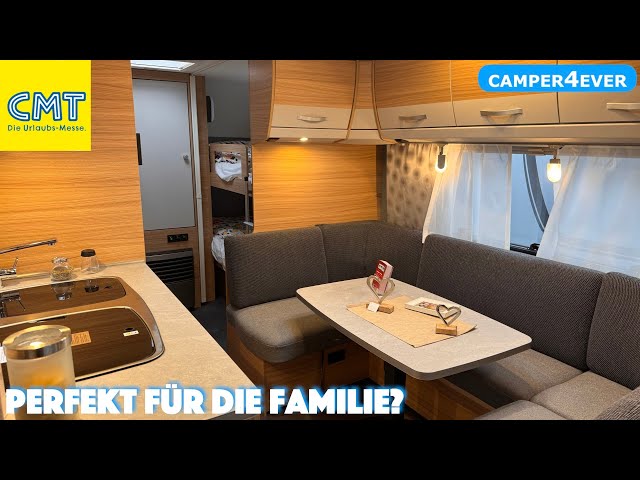 Guter Kompromiss für die Familie??? Dethleffs Camper 540QMK - Kinderbett Grundriss Wohnwagen