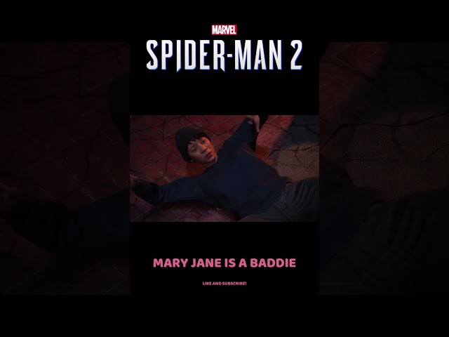 SPIDER MAN 2 MARY JANE IS A BADDIE #spiderman #maryjane #milesmorales #goty #gta6 #venom2 #ps5 #pc