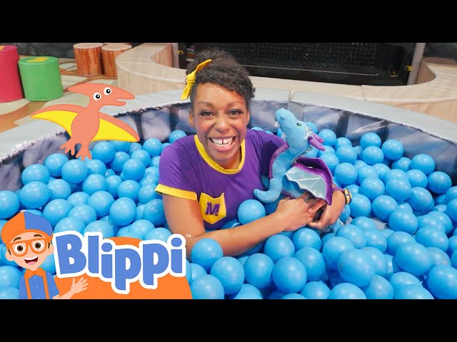 Meekah Goes on a  Magical Quest for Dragons | Blippi - Learn Colors and Science