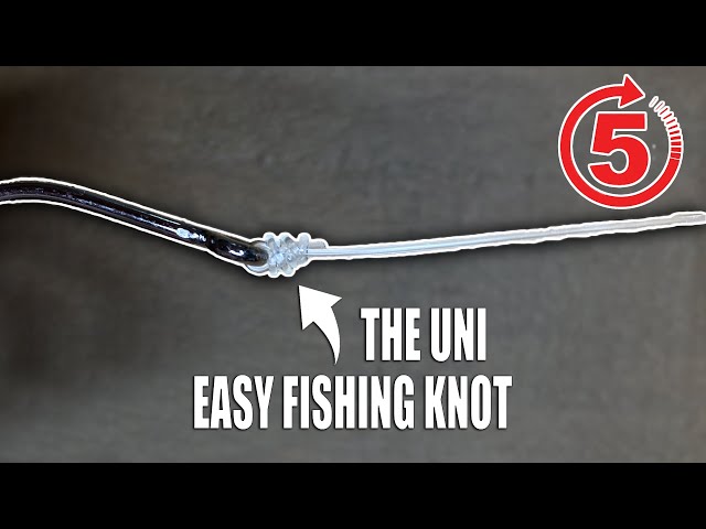 EASY FISHING KNOT! How to tie LINE TO HOOK (THE UNI) Gale Force Twins