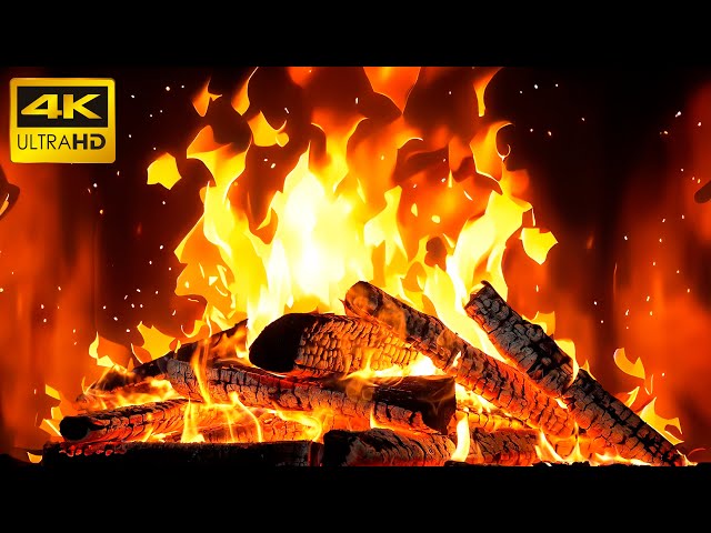 🔥 Fireplace with Cozy Warmth, Soothing Crackling, and Tranquil Atmosphere 🔥 Burning Fireplace 4K